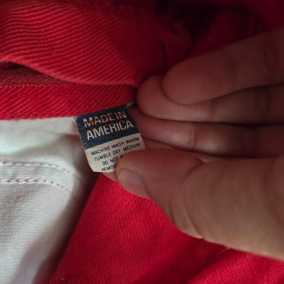 Vintage D'Ogie Red Jeans kids 7/8 - Picture 6 of 6